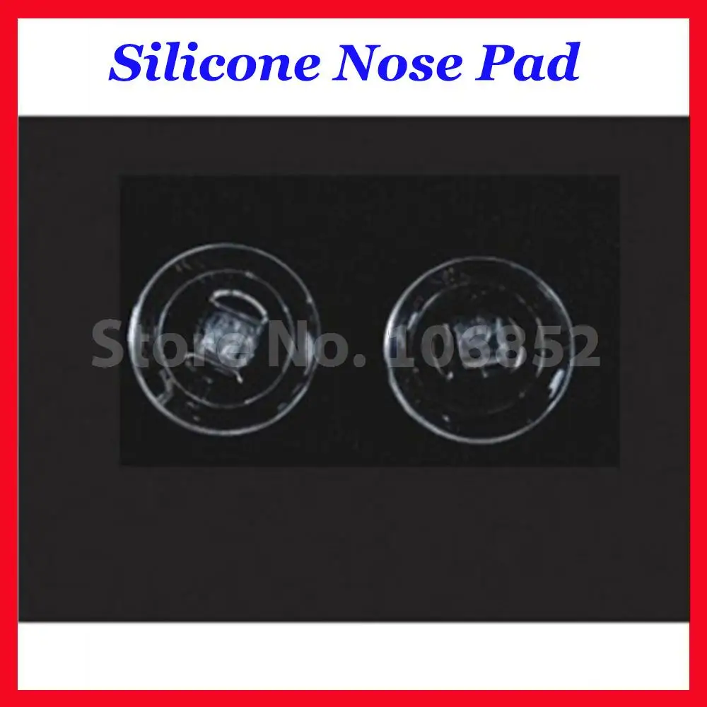 

Retail 20pieces=10pairs Round type silicone nose pads size 9mm 11mm screw-in or push-in type optional