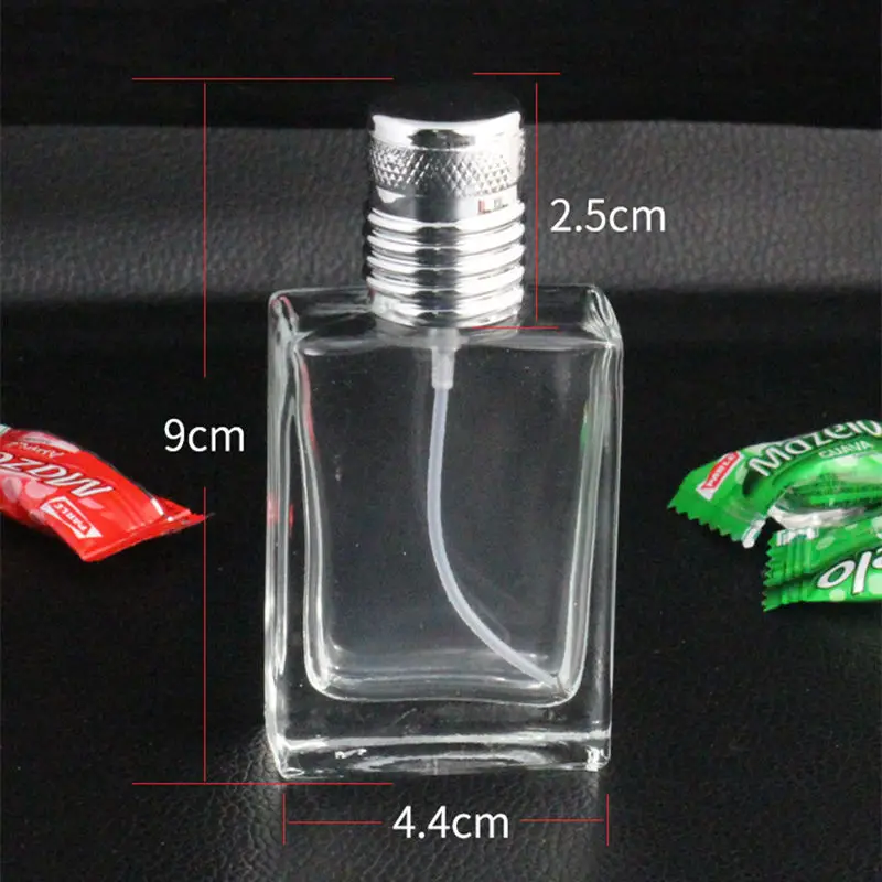 30ml Clear Glass Spray Refillable Perfume Bottles Glass Automizer Empty Cosmetic Container For Travel F20173601