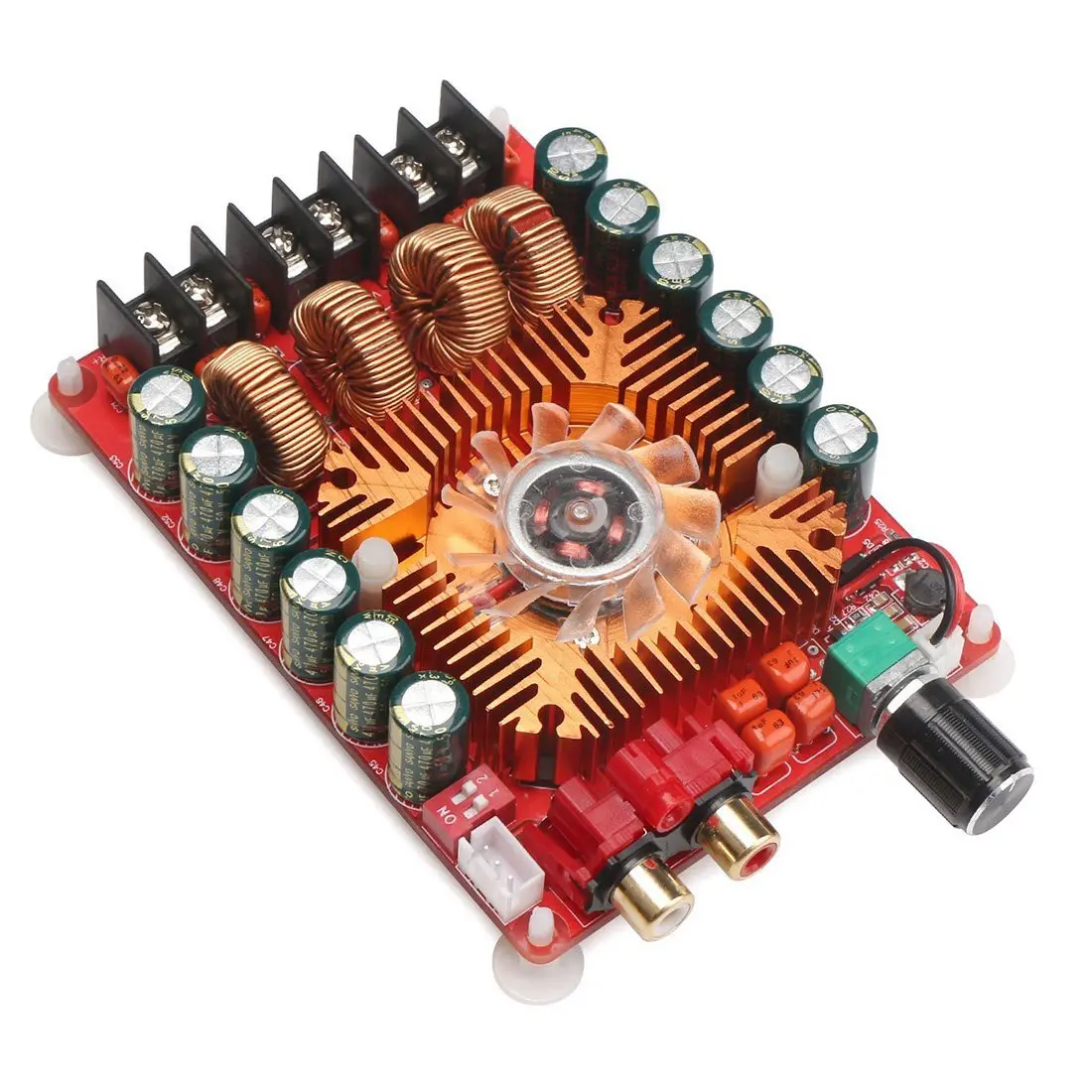 

TDA7498E 2X160W Dual Channel Audio Amplifier Board,Support BTL Mode 1X220W Single Channel,DC 24V Digital Stereo Power Amp Module