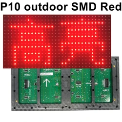 P10 Red Color Outdoor LED Billboard Display Module SMD 320*160mm 32*16 Pixels For Led Text Moving Sign High Brightness