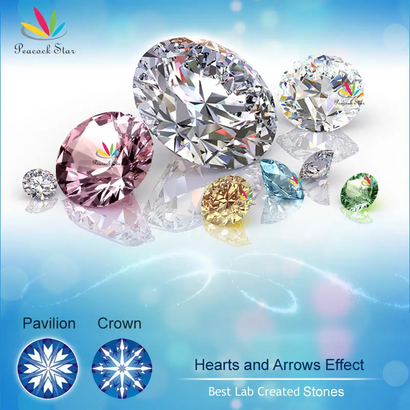 Peacock Star Solid 925 Sterling Silver Ring Set 3-Pcs Heart Love Jewelry New Design 2023 CFR8299