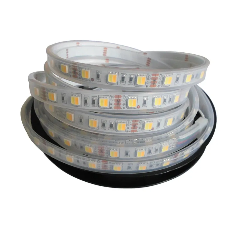 Imagem -03 - Temperatura Ajustável Dupla Cor Led Strip 5050smd cw Mais ww Alta Qualidade 5mx Promoção