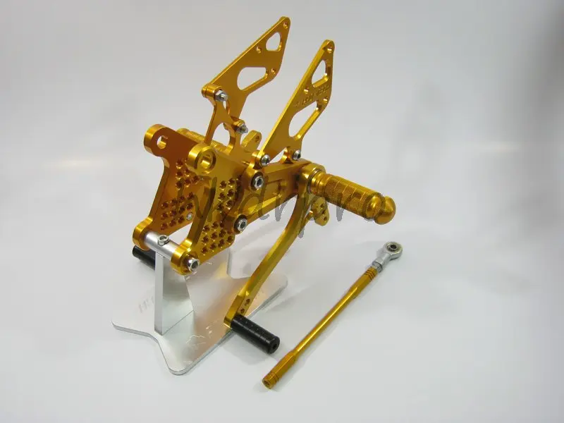 CNC einstellbare Rück sets für Kawasaki ZX6R 09 - 11 GOLD