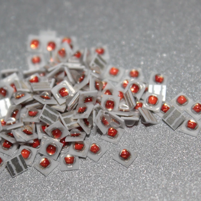 10PCS/lot 1W 3W 3535 SMD High Power Red 620nm LED diode Chip light emitter red 620NM to 625NM instead of  XPE XP-E led