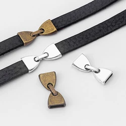 3 Sets 10*2mm Hook Snap flat Clasp connector Fit 10mm Flat Leather Cord DIY Jewellery Findings accessories