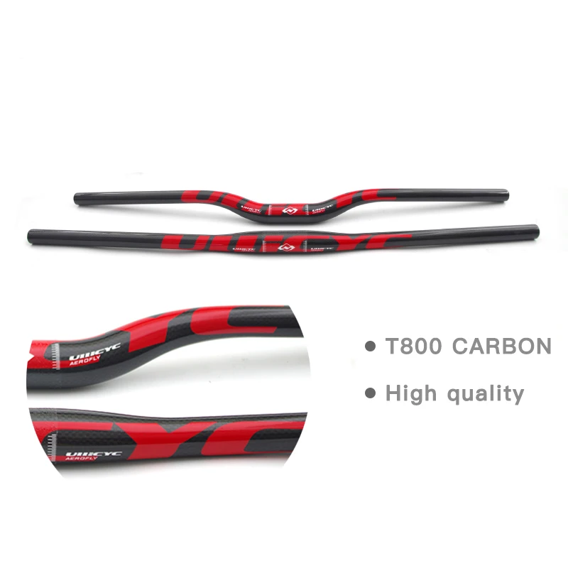 ULLICYC Carbon MTB Lenker Cockpit Flat oder Rise 31,8*580/600/620/640/660/680/700/720mm CB186