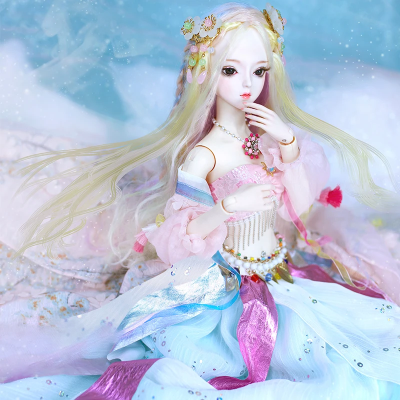 Dream Fairy DBS Doll 1/3 BJD Mechanical Joint Body With Makeup Including Hair Eyes Clothes 62cm Height Girls