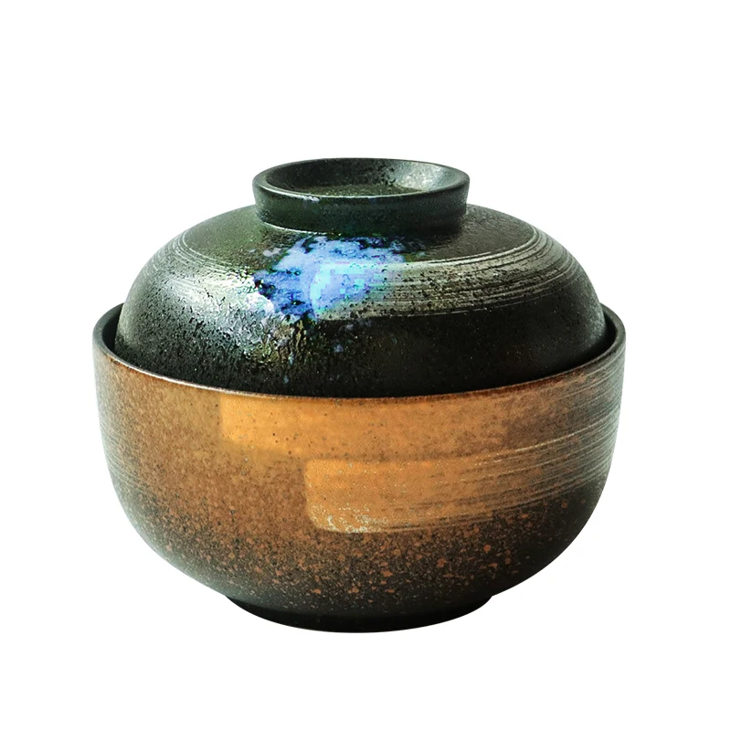 ANTOWALL Ceramic 6.5 inch bowl home instant noodle bowl Chinese style tableware soup ramen bowl porcelain