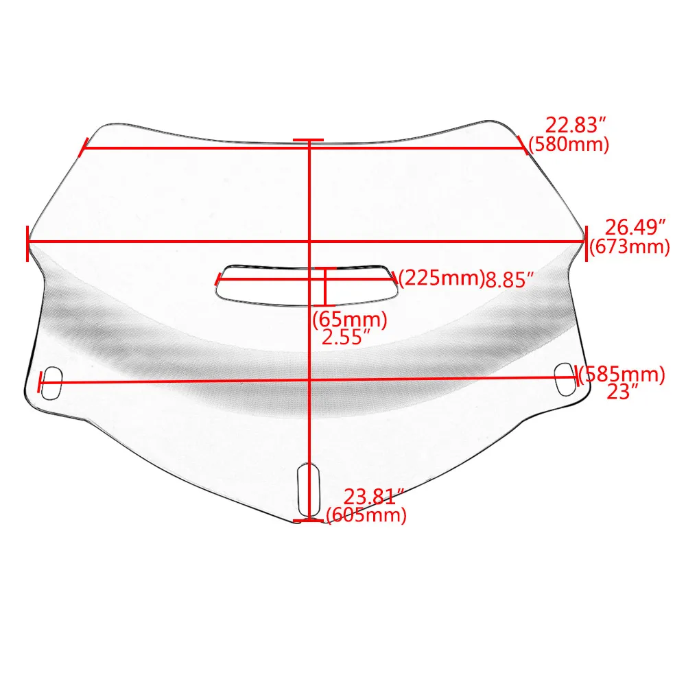 Motorcycle Windshield Clear Gradient Fairing Wind Deflector Windscreen For Honda Goldwing GL1800 01-17