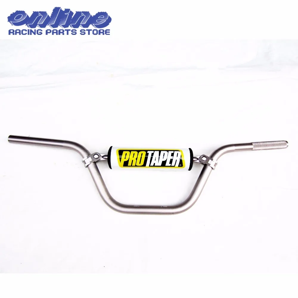 735mm 7/8 UNIVERSAL MOTORCYCLE HANDLE BAR 22MM High Rise HANDLEBAR TUBES With Handlebar Pad For Dirt Pit Bike MX