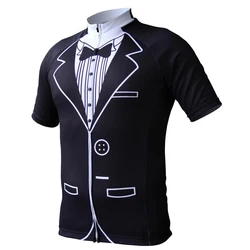 NEW Summer gentleman style Cycling Jersey short sleeve black cycling clothing Breathable cycle jerseys Bicycle wear