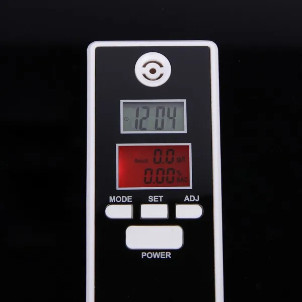 Free shipping with retail package by CPAM double LCD alcohol tester with red flashlights breathalyzer Alcohol Detector PFT661S