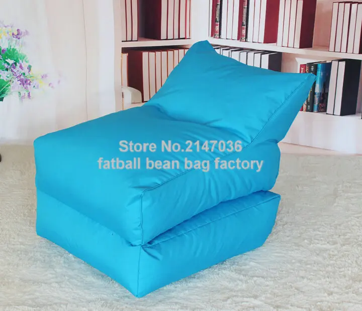 

Aqua blue folding bean bag chair, Outdoor garden beanbag sofa seat furniture, Portable Hammock,foldable sofa seat