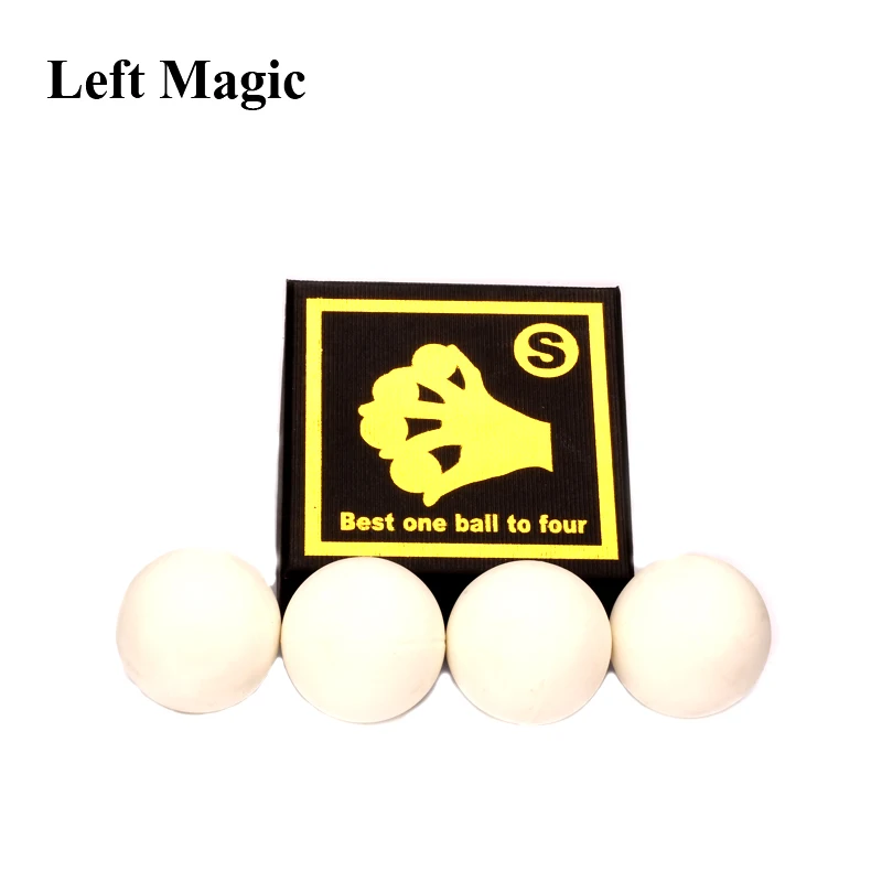 Good quality Best one ball to four white red Soft rubber Multiplying Ball stage magic tricks magician props magic toy 83150