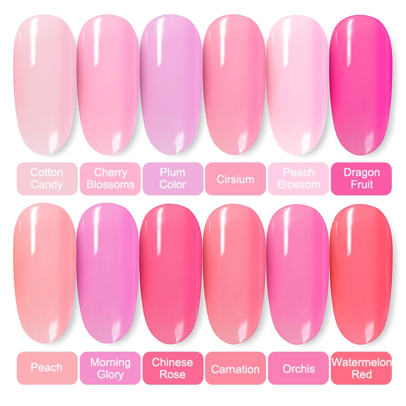 Rosalind Gel Polish Roze Jelly Pure Kleur Nagel Alle Voor Manicure Soak Off Top Coat Vernis Primer Gel Uv Voor nagels Hybrid Vernis