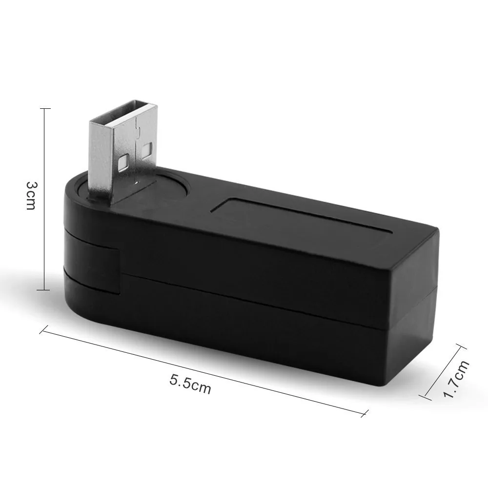 CHYI Micro Multi Porta Usb 2.0 Hub 3 Porte Mini Girevole Usb2.0 Hab Splitter Portatile Accessori Per PC Periferiche Per Computer Mac