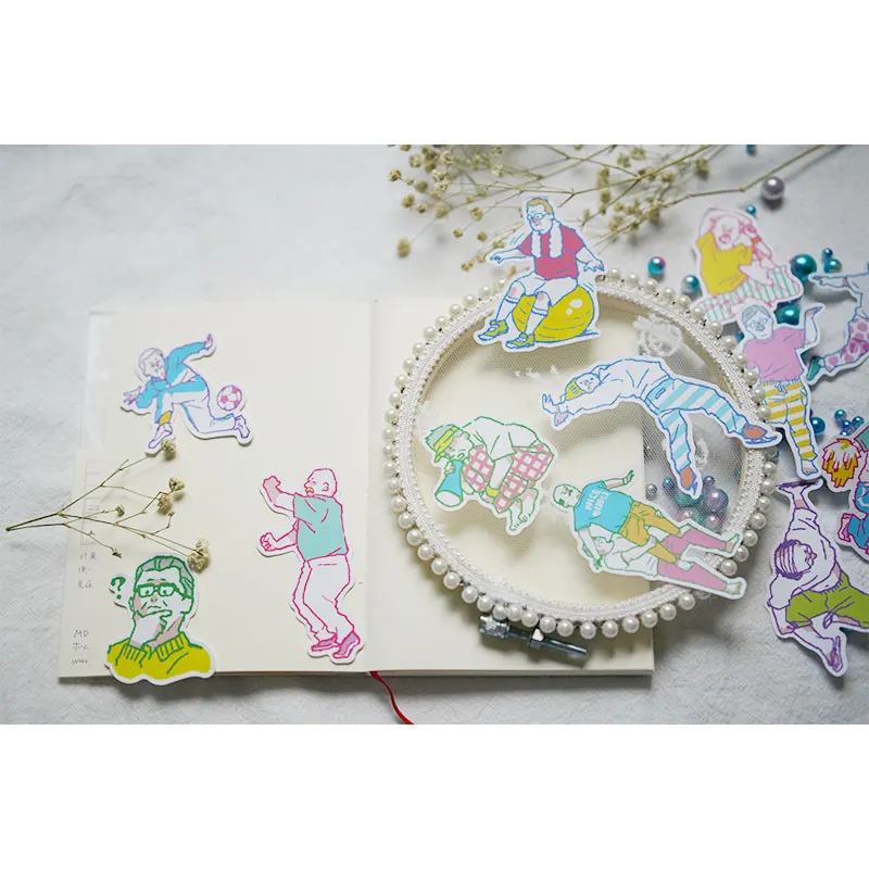 20PCS Love Sports Uncle Stickers DIY Scrapbooking Album journal Diary Happy Planner week Decoration Stickers