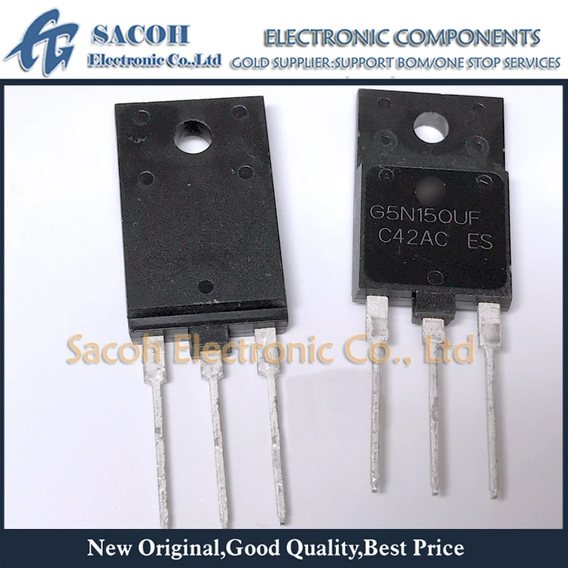 

New Original 5PCS/Lot G5N150UF G5N150 SGF5N150UF SGF5N150 TO-3PF 5A 1500V Ultra-Fast IGBT Transistor