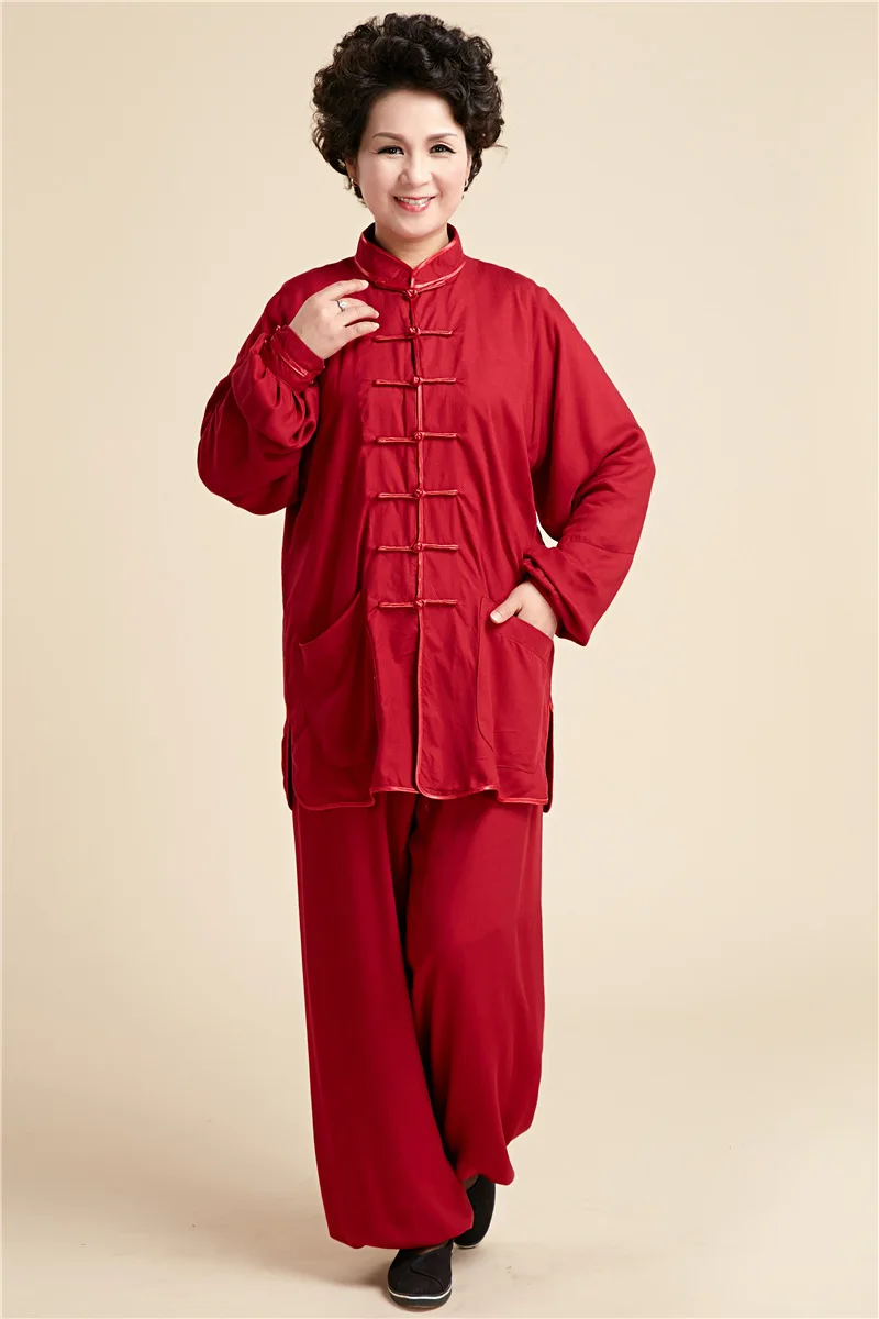 Shanghai Story National Chinese Women Tai Chi Uniform 100% Cotton Kung fu Suit Mandarin Collar Loose Clothing Set 5 Color