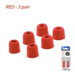 New KZ Original 3Pair(6pcs) Noise Isolating Comfortble Memory Foam Ear Tips Ear Pads Earbuds For In Earphone For ZAX EDX ZSX ASX