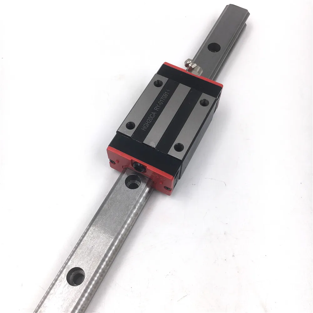 

15mm Linear Rail Guide HGR15 L=350mm-1000mm Linear Guideway + 2pcs HGH15CAZAC Square Rail Block Preload Accuracy Replace HIWIN