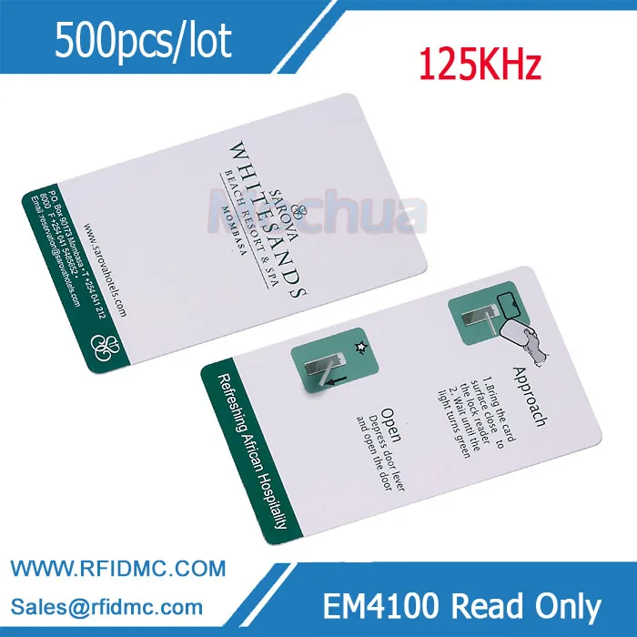 Custom Printing Card 125KHZ RFID Card Read Only VIP business card pirnting for access control