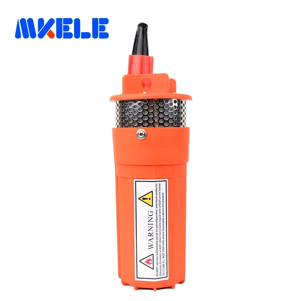 DC12/24V Submersible well pump 360LPH 70M Lift Small Submersible Power Solar Water Pump For Outdoor Garden Deep Well