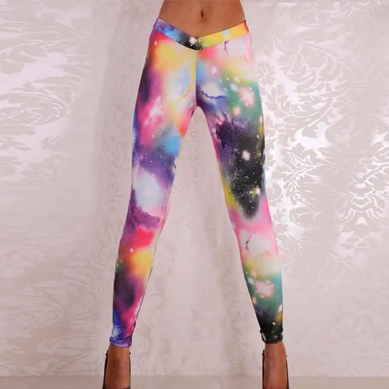 New 3D Print Galaxy Leggings Fitness Legins Gothic Fashion Slim Sexy Leggings Woman Leggins Push Up