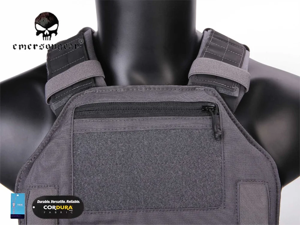 Emersongear-Carrier Tactical Combat Vest, 420 PLate Wolf Gray, EM7362