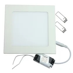 25W kare LED Panel lamba gömme mutfak banyo tavanı lamba AC85-265V LED Downlight sıcak beyaz/soğuk beyaz ücretsiz kargo