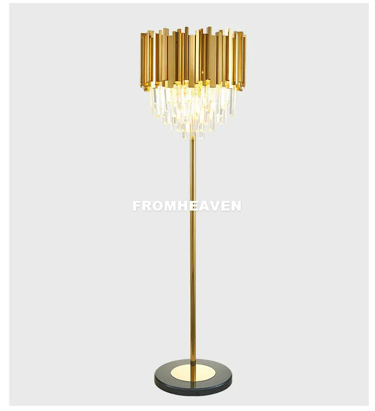 

Modern Vintage Crystal Table Light Golden Nordic Tabl Lamp Decora Room Crystal Table Lustres de Cristal Lighting Home Decoration