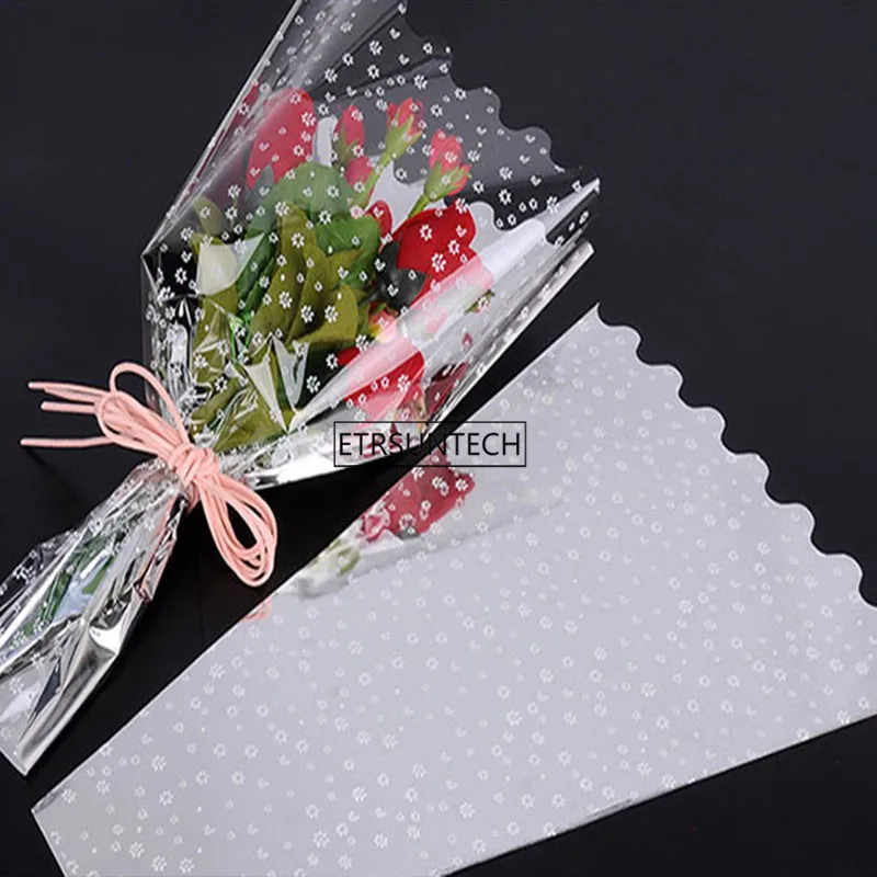 

Christmas Gift Flower Wrap Cellophane Bag Lucency Solid Color Packing Paper High-grade Flowers Wrapping Paper