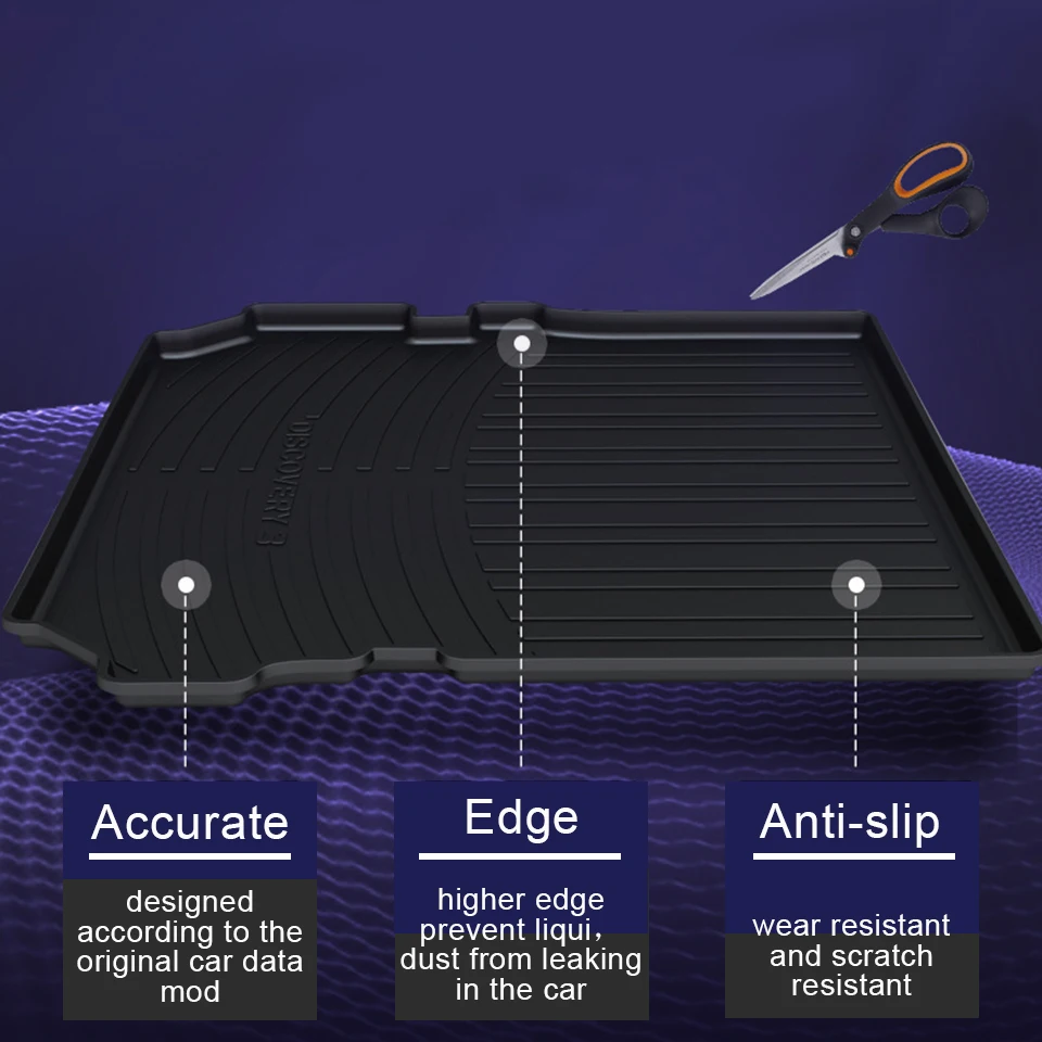 XUKEY Tailored Cargo Tray Boot Liner For Land Rover Discovery Sport L550 2014-2019