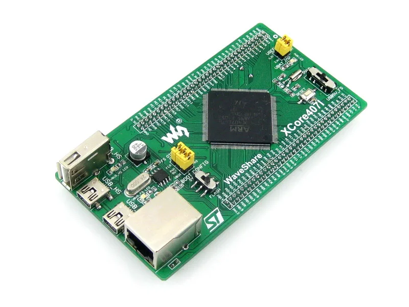 STM32F407IGT6 STM32 Cortex-M4 Development Core Board IO Expander with Onboard NandFlash USB HS/FS Port Ethernet RJ45=XCore407I