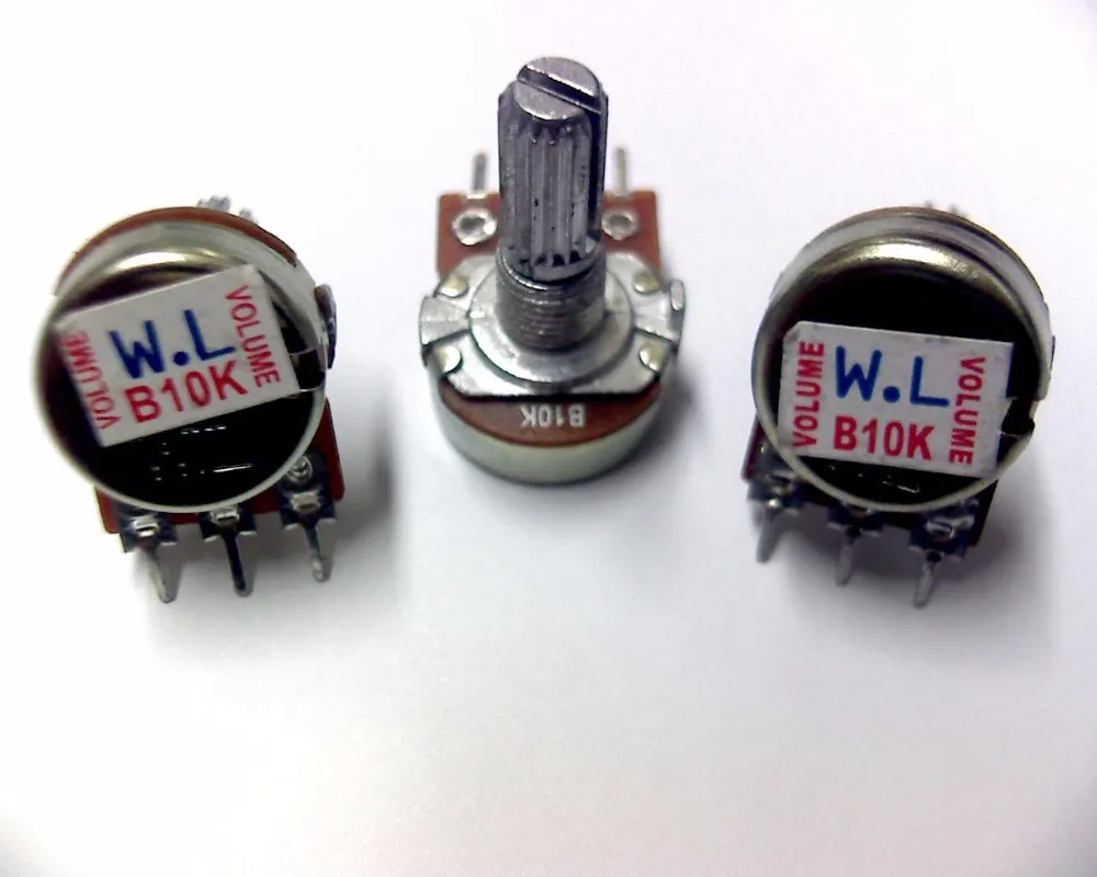 10pcs/Lot  WH148 single potentiometer 16 1K 20K 50K 100K 500K 1M axis of 5K (10K)