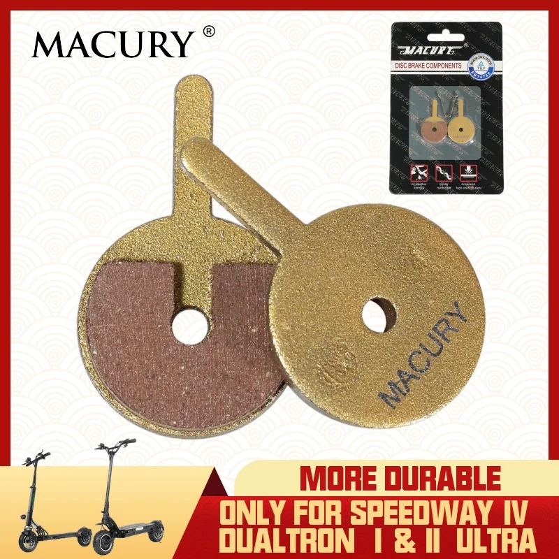 Macury Composite Ceramics & Metal Disc Brake Pad for Dualtron 1 2 Ultra Spider Speedway 4 5 Electric Scooter TÜV Certificate DT