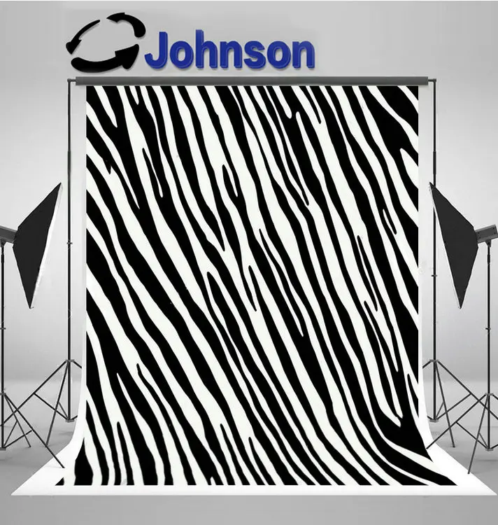 

Zebra white and black wall backdrops High quality Computer print children kids background