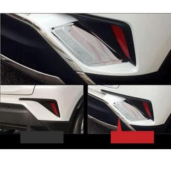 2pcs REAR REFLECTOR GARNISH Rear Taillights Side Trim For Toyota C-HR CH-R ZYX10 NGX50 2017 2018 Car Styling Accessories