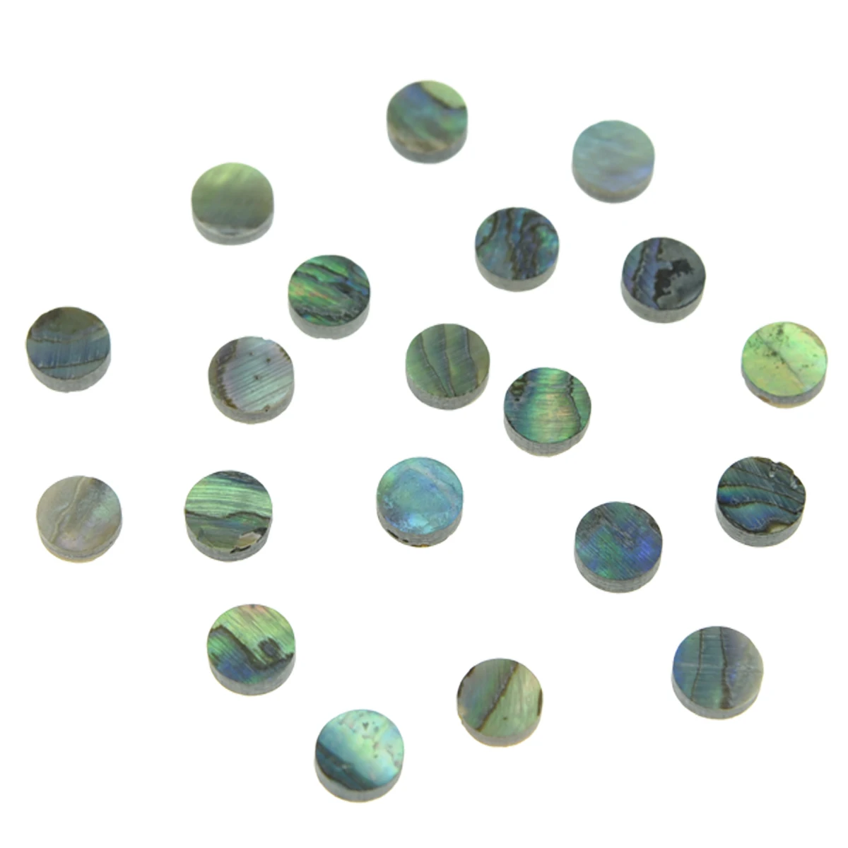 Dopro 20pcs 6mmx2mm Natural New Zealand Abalone Shell Inlay Material Fingerboard Dots for Guitar Bass High Quality