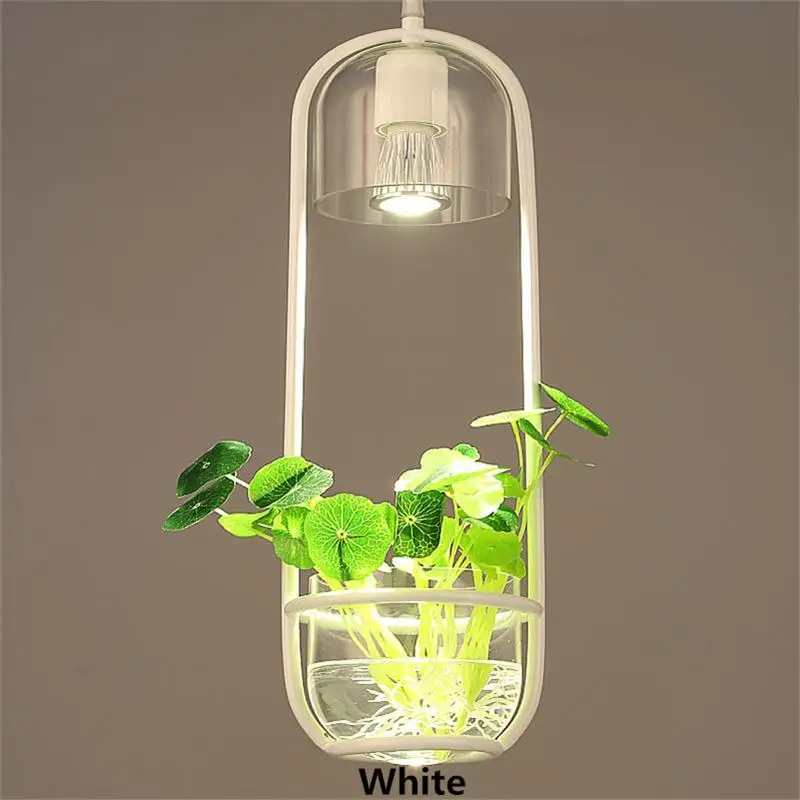 Nordic Industrial Pendant Lights Green Plant Hanging Lamp Living Room Dining Room Kitchen Bedroom Suspension Lighting Fixtures