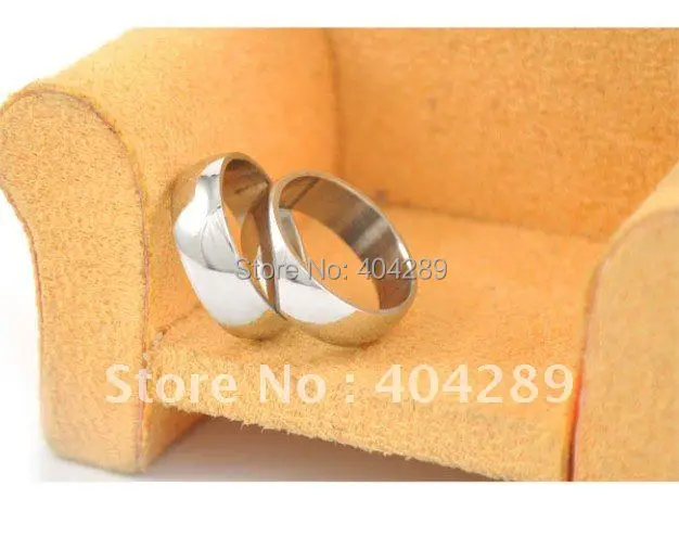 Wholesale Cheap 100pcs 6MM Polished Men Women Stainelss Steel Rings,