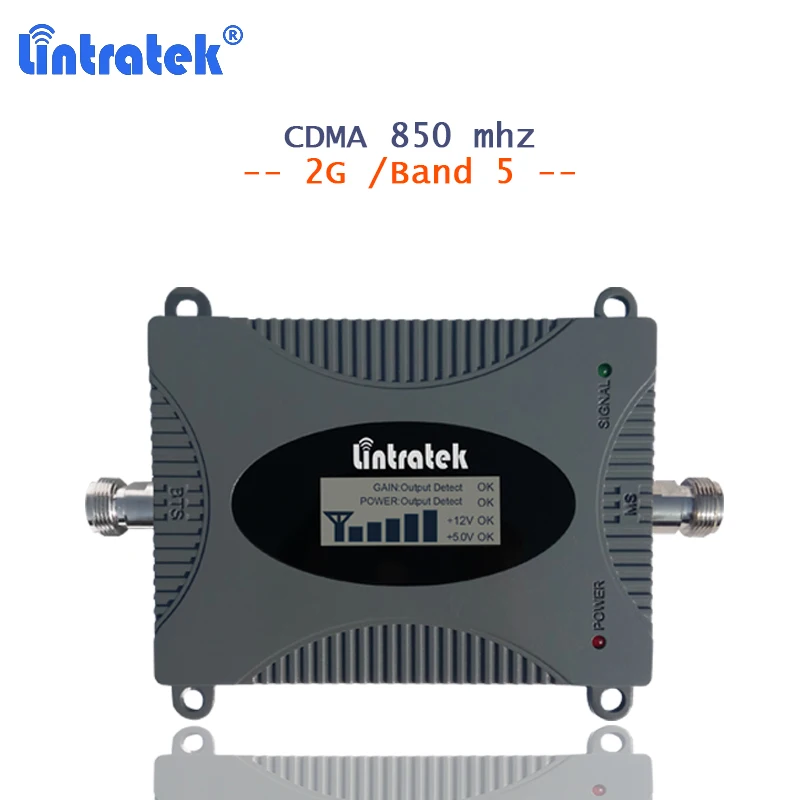 lintratek-850mhz携帯電話信号増幅器、バンド5-cdma-gsm信号ブースターアンプ、音声増幅器、2g-3g携帯電話信号リピーターs25