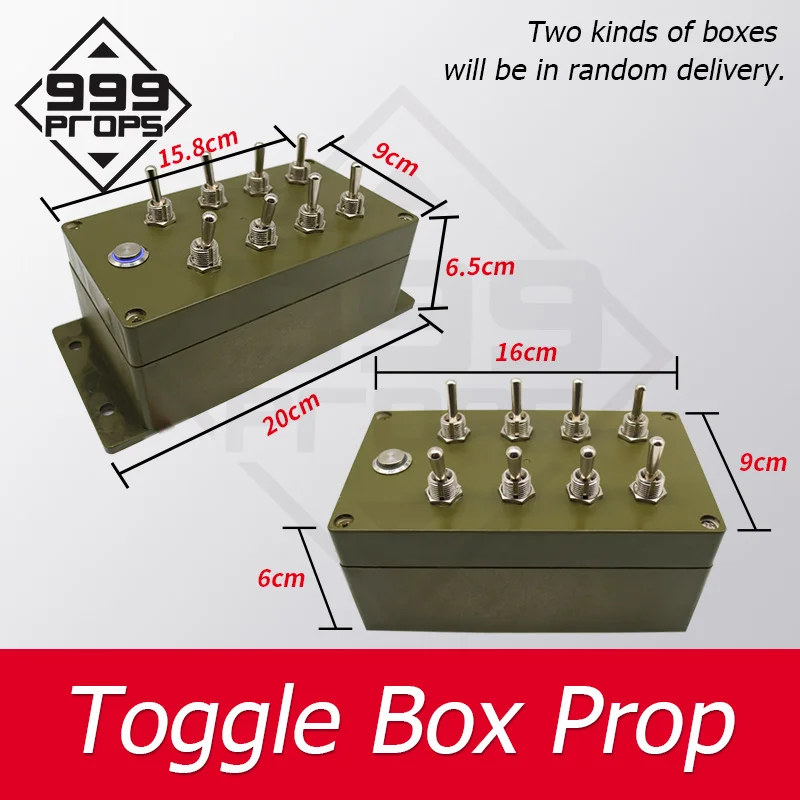 Escape Room Props Toggle Switch adjust toggles to correct position to unlock chamber room prop real life room escape game