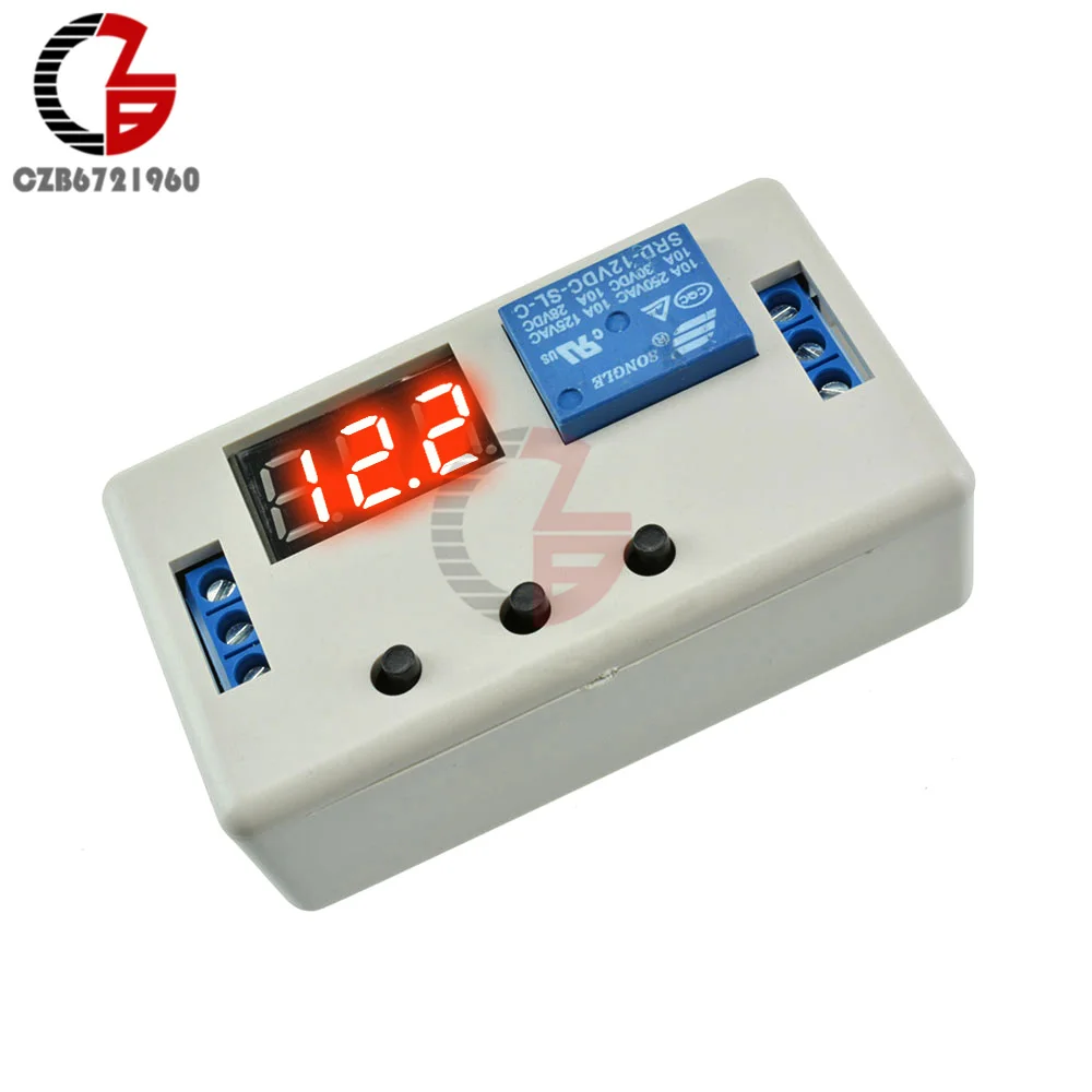 DC 12V 24V LED Digital Time Delay Relay Module Programmable Timer Relay Control Switch Timing Trigger Cycle NE555 Car Smart Home