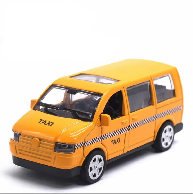 Giocattolo taxi in lega 1:32, alta simulazione torna a auto d'affari, modello taxi, giocattoli collezione bambini, nuovi prodotti caldi