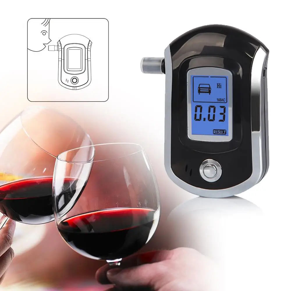 Professional GREENWON digital breath alcohol tester Breathalyser alcoholmeters Breath Meter dropshipping