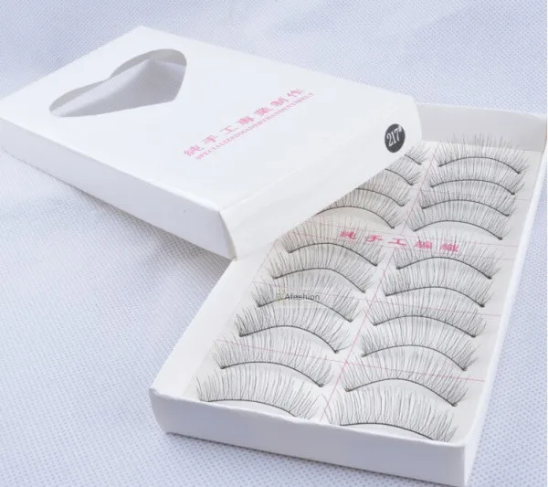 10pair #217 Natural Long False Eyelashes Makeup Soft Handmade fake Eye Lashes Beauty Women Cosmetic tools