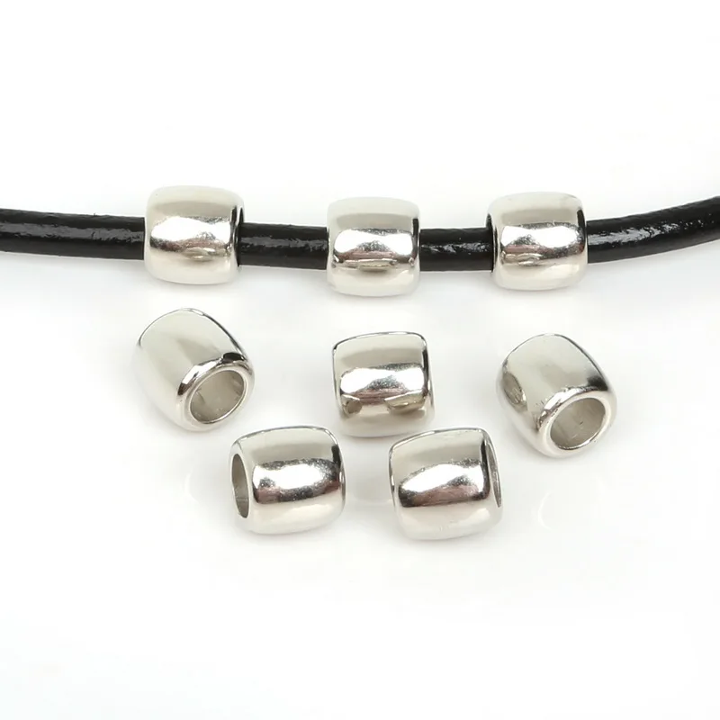 Best Selling 30pcs 11x11mm Plated Acrylic Plastic CCB Big Hole Loose Spacer Beads European Ring Fitting DIY Charms Bracelet