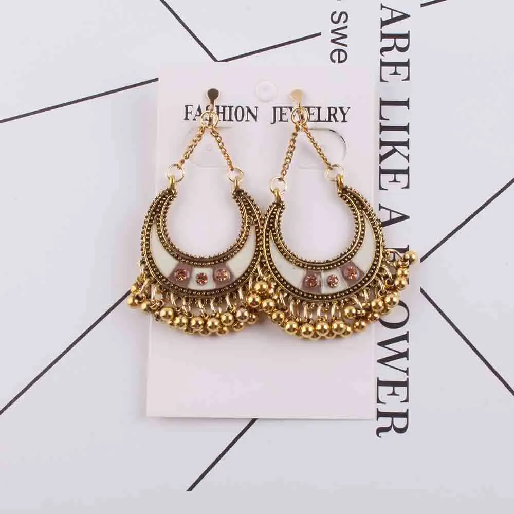 JIOFREE 2018 Fashion 3 color Boho Clip on Earrings For Women Jewelry Vintage Long Earrings Bohemian Clip Earrings bijoux