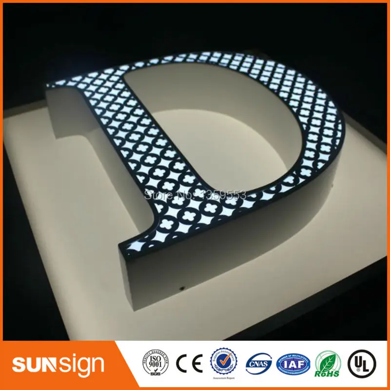 outdoor advertising metal letters led lettre lumineuse sign